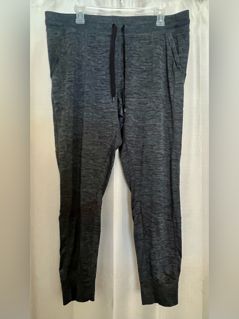 Women’s XL Charcoal Heather Jogger Pants Drawstring Athletic Lounge